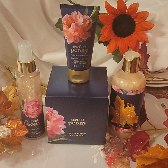 Bath & Body Works Other - Perfect Peony 4-PC Costmetic Set